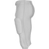 Standard Blocker Traditional Adult Football Game Pants, Silver, Small