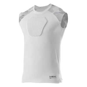 Chest Protector Baseball Heart Guard Sternum Protection for Adults. Compression Shirt with HEX Padded Shirt