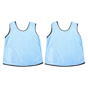 2pcs Soccer Pennies Youth Football Practice Jerseys Team Practice Vests For Child Teen Adult Mesh Vests For Soccer Basketball