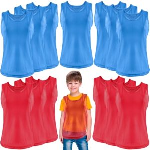 419mwf-fC7L.jpg 14 Pcs Pinnies Scrimmage Jerseys Youth Vest Pinnies for Kids Sports Team Basketball Soccer Football Volleyball