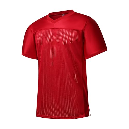 41DGzQ4KWQL.jpg Blank Football Jersey Mesh Athletic Football Shirt Practice Sports Uniform