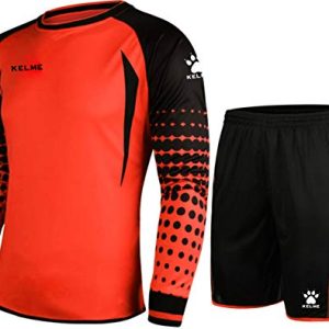 41Gb6GJSgfL.jpg Soccer Goalie Jersey Padded Uniform Kit - Goalkeeper Jersey, Shorts, Socks - Mens Football Padded Shirt Kids/Adult size
