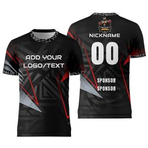 41Gbvi51ttL.jpg Customize Your Black Jersey with Name and Number Mens Team Uniforms Shirt for Esport Game Soccer Volleyball