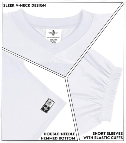 41RUBpqMmCL.jpg Men’s Football Practice Jersey - Pro-Style, Lightweight & Breathable Mesh Football Jersey for Men