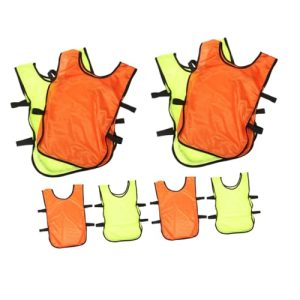 41TEkIREuoL.jpg Toddler Soccer Pinnies 8 Pack Basketball Training Vest Set for Team Practice