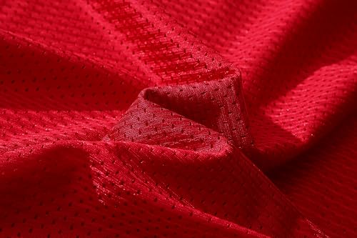 41cnGVBPLTL.jpg Blank Football Jersey Mesh Athletic Football Shirt Practice Sports Uniform