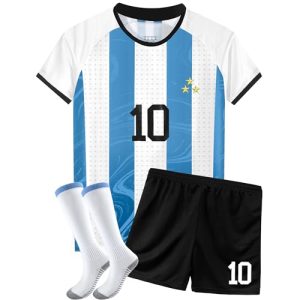 Soccer Jerseys for Kids Boys Girls Youth for Sport Football Training Uniform Soccer Fans Shirt Gift Kit 3 Set