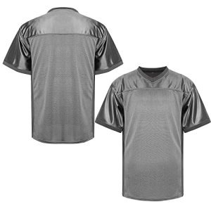 41kz-v1DhPL.jpg Blank Football Jersey,Men's 90s Hip Hop for Party Practice Sports T-Shirt Black White Red Green S-3XL