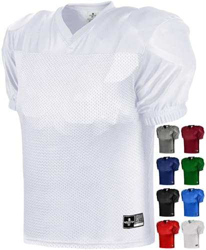 41lmwRW5bL.jpg Men’s Football Practice Jersey - Pro-Style, Lightweight & Breathable Mesh Football Jersey for Men