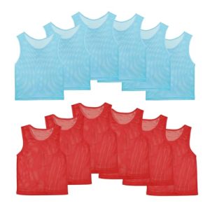 Pinnies Team Practice Vests for Child Youth Teen Adult,Mesh Scrimmage Jersey for Soccer Football Basketball