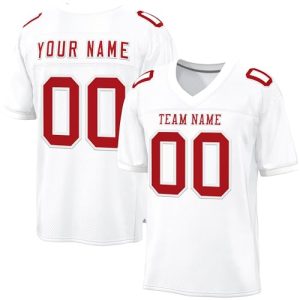 41pClABJ3pL.jpg Custom Football Jersey Personalized Stitched Letters Number,Practice Football Uniform for Adult Youth S-7xl