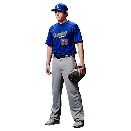 41s7tZE5j3L.jpg Men's MVP Ob Open Bottom Loose-fit Baseball Pants