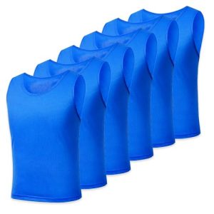 41scKsU6mDL.jpg 6 Pack Pinnies for Adult/Youth/Kids, Sports Pennies for Soccer Basketball Football Team, Scrimmage Practice Jerseys
