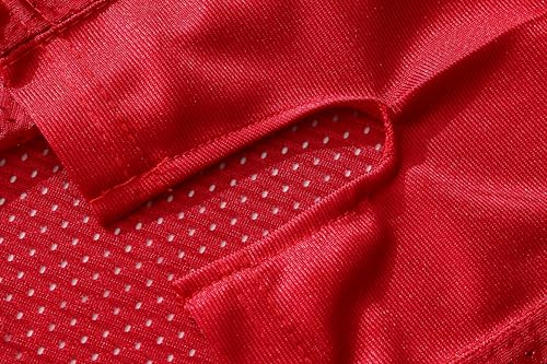 511JKDrhT6L.jpg Blank Football Jersey Mesh Athletic Football Shirt Practice Sports Uniform