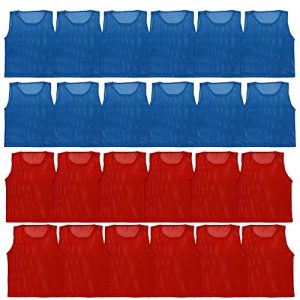 51F9gc1FIwL.jpg LITEMESH Pinnies (Set of 12/24 Practice Vests) Youth Pinnies, Pennies for Sports Youth, and Scrimmage Vests