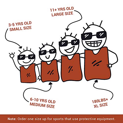 51TRDBqJgWL.jpg Pinnies Scrimmage Vests for Kids, Youth and Adults (12-Pack) - Soccer Pennies