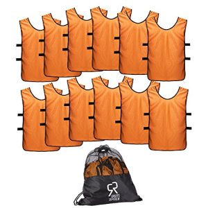 Pinnies Scrimmage Vests for Kids, Youth and Adults (12-Pack) - Soccer Pennies