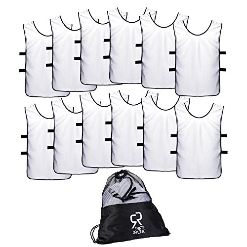 51XH-sxFbwL.jpg Pinnies Scrimmage Vests for Kids, Youth and Adults (12-Pack) - Soccer Pennies