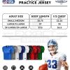 51aC0ZL9gLL.jpg Men’s Football Practice Jersey - Pro-Style, Lightweight & Breathable Mesh Football Jersey for Men