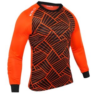 Hidden Chest Padding Soccer Goalie Jersey Youth & Adult. Long Sleeves Elbow Padded Goalkeeper Shirt for Boys & Girls