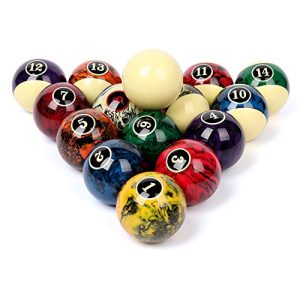 Professional Pool Balls/Billiard Balls Set, Complete 16 Balls for Pool Tables