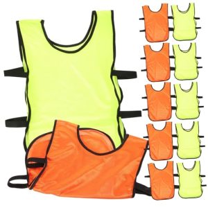51mQOEGfTL.jpg Men's Soccer Vest Basketball Training Vest Sports Vest Breathable Soccer Pinnies 12 Pcs Set
