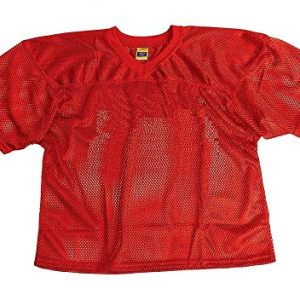 Sports ProMark Football/Lacrosse Adult Waist Length, Polyester Mesh Practice Jersey (Red, Adult XXX-Large)