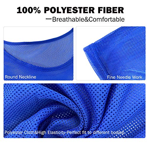 Basketball Jersey，Pinnies Adult，Scrimmage Vests for Kids Soccer Training Equipment